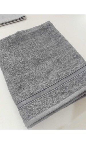 Toptan 90x150cm Gri Renk Banyo Havlu 